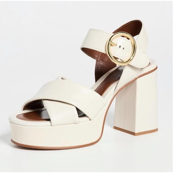 See by Chloé Lyna Sandals | Shopbop See by Chloe Women\'s Platform Lyna Sandals Size 7 - 37 NWB Block Heel w/Buckle